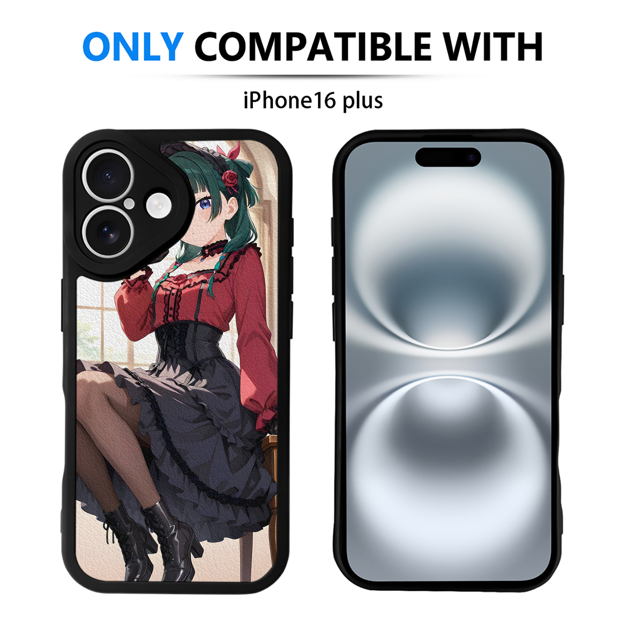 （画像用） 薬屋のひとりごと The Apothecary Diaries 【iPhone 16シリーズ対応】シリコンスマホケース（レザー調） 材質：シリコン